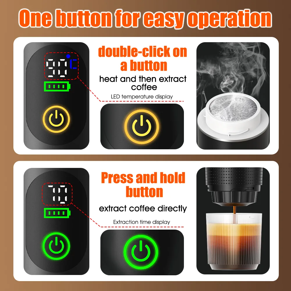 Portable USB Charging Mini Automatic Capsule Coffee Machine - Image 7